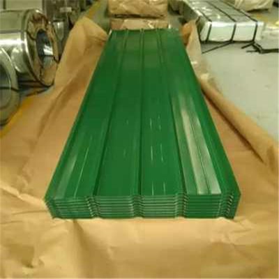 φύλλο υλικού κατασκευής σκεπής 17mm το προ χρωματισμένο ζαρωμένο ζάρωσε το γαλβανισμένο μέταλλο φύλλων