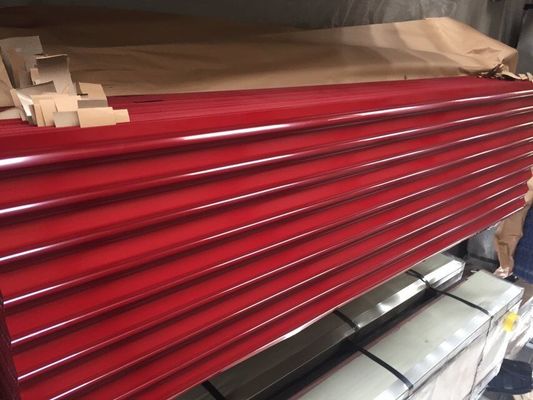 Αγορά Διαρθρωτικό 76 mm Προχρωματισμένο κυματοειδές φύλλο οροφής GI κυματοειδές φύλλο με φινίρισμα Matt online manufacture